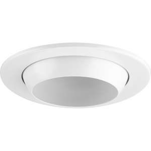 4" Satin White LED Recessed Eyeball Trim for 4" Housing (P804N series)