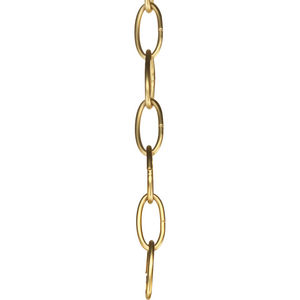 Accessory Chain - 10' of 9 Gauge Chain in Natural Brass