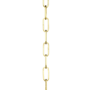 Accessory Chain - 10' of 9 Gauge Chain in Brushed Brass