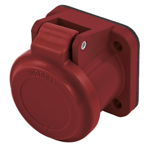 RMPIII Series, Single Pole Devices, Industrial Grade, Receptacle Flip Cover, Red