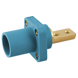RMPIII Series, Single Pole Devices, Industrial Grade, Female, Receptacle, 400A 600V AC/DC, Single Conductor, Double Buss Bar Type, Blue