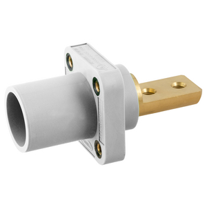 RMPIII Series, Single Pole Devices, Industrial Grade, Female, Receptacle, 400A 600V AC/DC, Single Conductor, Double Buss Bar Type, White