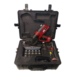 PATRIOT® Combo Kit: PAT750 12-Ton C-Head Crimper, U-Die Kit for CU, PATCUT1500 CU/AL Cutter, (2) 3.0Ah 18V Li-ion, AC Chg, (2) Lanyards, HD Hard Case