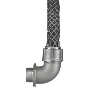 Deluxe Cord Grip, 90 Degree Male, .250-.375", 1/2" With Mesh