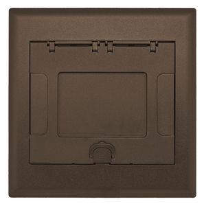 4-Gang AFB Series, Cover Assembly, Bronze Powder Paint Finish with Floor Insert