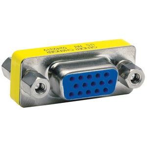 Audio/Video Connector, D-Sub, 15-Pin, Gender Changer Bulk Connector, 10 Pack