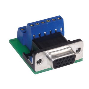 Audio/Video Connector, D-Sub, 15-Pin VGA, ScrewTerminal, 10 Pack