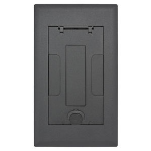 2-Gang AFB Series, Cover Assembly, Black Powder Paint Finish with Floor Insert