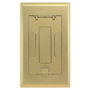 2-Gang AFB Series, Cover Assembly, Brass Powder Paint Finish with Floor Insert