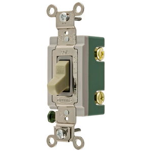 Extra Heavy Duty Industrial Grade, Toggle Switches, General Purpose AC, Single Pole, 30A 120/277V AC, Back and Side Wired