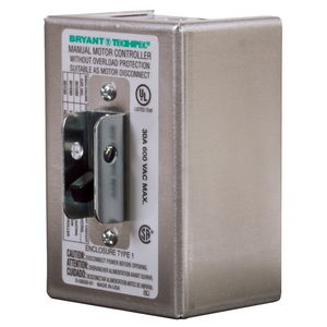 Industrial Grade, Toggle Switches, Motor Disconnect Accessories, NEMA 1 Enclosure Only, For 30A Side Wired Only, Aluminum