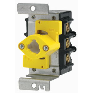 Switches and Lighting Controls, Industrial Grade, Manual Motor Controllers, Panel Mount Rotary, Double Pole, 30A 600V AC, Terminal Screws, Black