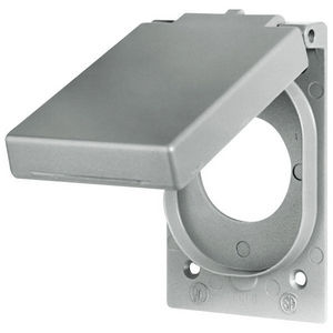 Wallplates and Boxes, Weatherproof Covers, 1- Gang, 1) 2.31" Opening, Standard Size, Cast Aluminum
