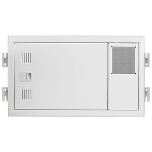 Zone Box, Ceiling Mount, 24" x 12" x 8", 2) 20A 125V Receptacles, With Plate, White