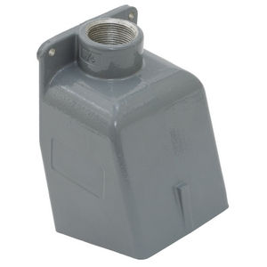 Heavy Duty Products, IEC Pin and Sleeve Devices, Industrial Grade, Back Box, For 60A 1 1/2" NPT Hub, Angled, Mounting Screws Included Cast Aluminum
