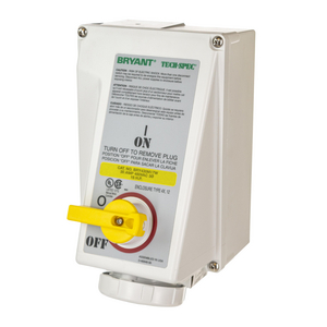 Heavy Duty Products, IEC Pin and Sleeve Devices, Industrial Grade, Female Mechanically Interlocked Receptacle, 30A 125V AC