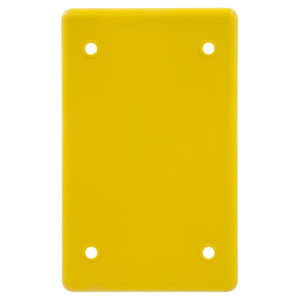 Weatherproof Boxes, 1-Gang, Blank Plate, FS/FD Style, Yellow