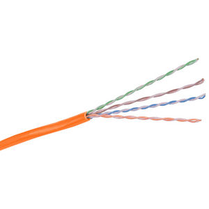 Cable, SPEEDGAIN, Cat5E, Plenum Rated, 400MHz, Relex, Orange