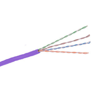 Cable, SPEEDGAIN, Cat5E, Riser Rated, 400MHz, Relex, Purple