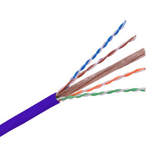 Copper Solutions, Cable, Cat6 Enhanced, Plenum Rated, Spool, Purple
