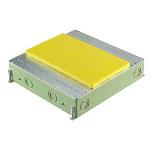 4-Gang CFB Series Box for Rectangular Covers, 2.50" Minimum Depth of Pour, Corrosion Resistant Paint