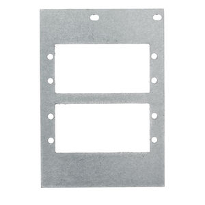 8/10-Gang Series, Mounting Plate, 2-Gang, Opening Accommodates (4) Extron® AAP Modules