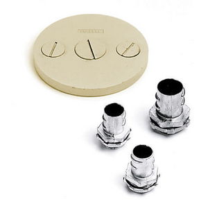 Flush Furniture Feed Series, 3 Service, Replacement Cover Flange, Ivory Finish