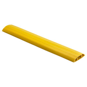 Kellems Wire Management, FloorTrak Flexible Non-Metallic Cover for Cables, Size 10, Yellow, 3'