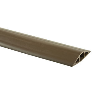 Kellems Wire Management, FloorTrak Flexible Non-Metallic Cover for Cables, Size 2, Brown, 10'
