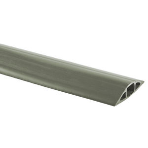 FloorTrak Flexible Non-Metallic Cover for Cables, Size 3, Gray, 5'
