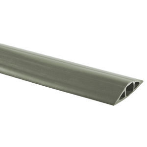 Kellems Wire Management, FloorTrak Flexible Non-Metallic Cover for Cables, Size 4, Gray, 25'