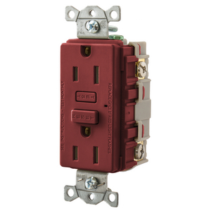 HUBBELL GF5352A GFCI 20AMP BROWN OUTLET WITH COVER NNB 