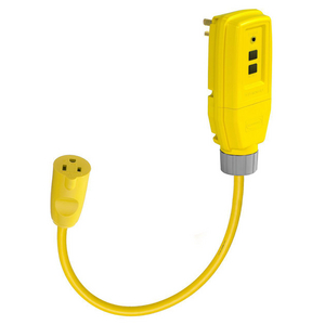Circuit Guard® Extra Heavy Duty Line Cord Portable GFCI with Manual Set, 15A, Yellow