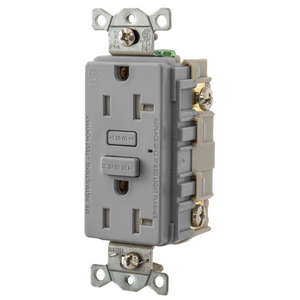125V 15A HUBBELL GFTR15LA TR WEATHER RESISTANT GFCI RECEPTACLE LT ALMOND 
