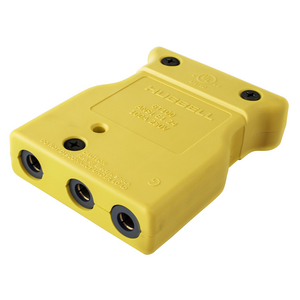100 Amp 250V Yellow, Female Inline, Double Set Screw Stage Pin Device