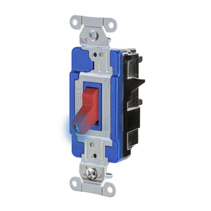 EdgeConnect™ Industrial Switch, Toggle, 15A 120/277V, Illuminated, Red