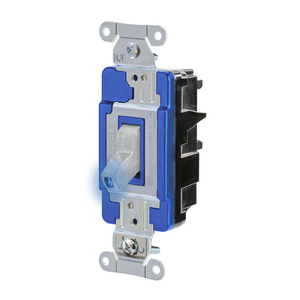 EdgeConnect™ Industrial Switch, Toggle, 15A 120/277V, Illuminated, Clear