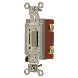 Extra Heavy Duty Industrial Grade, Locking Toggle Switches, General Purpose AC, Double Pole, 20A 120/277V AC, Back and Side Wired Key Guide