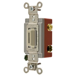 Extra Heavy Duty Industrial Grade, Locking Toggle Switches, General Purpose AC, Three Way, 20A 120/277V AC, Back and Side Wired Key Guide