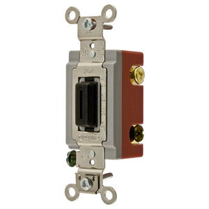 Extra Heavy Duty Industrial Grade, Locking Toggle Switches, General Purpose AC, Four Way, 20A 120/277V AC, Back and Side Wired Key Guide