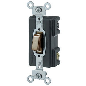 Industrial Grade, PresSwitch, General Purpose AC, Momentary Closed Single Pole, 20A 120/277V AC, Screw Terminals, Brown