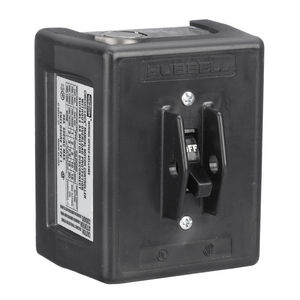 Industrial Grade, Toggle Switches, Motor Disconnects, Three Pole, 30A 600V AC, Back and Side Wired, Black, In NEMA 1 Non-Metallic Enclosure