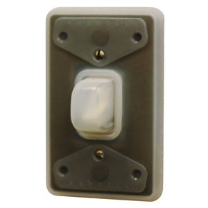 Wallplates and Boxes, Weatherproof Covers, 1-Gang, For PresSwitch, Standard Size, Clear Silicone