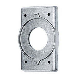 Wallplates and Boxes, Non-Weatherproof Covers, 1-Gang, For 30A HubbelLock, Standard Size, Cast Aluminum