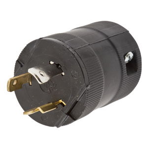 Locking Devices, Twist-Lock®, Valise, Male Plug, 20A 277V AC, 2-Pole 3-Wire Grounding, L7-20P, Screw Terminal, Black