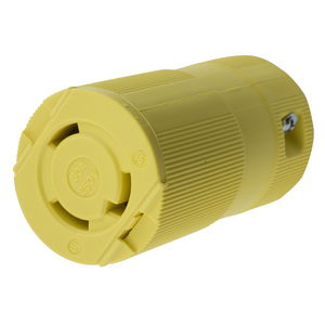 Locking Devices, Twist-Lock®, Valise, Female Connector Body, 30A 250V, 2-Pole3-Wire Grounding, L6-30R, Screw Terminal, Yellow