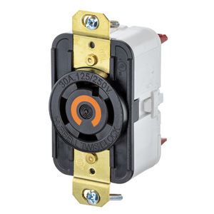 HBL2710ST - Twist-Lock® EdgeConnect™ Receptacle with Spring Termination, 30A, 125/250V, L14-30R, Black