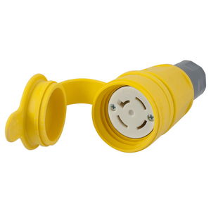 Locking Devices, Elastomeric, Female Connector, 20A 3-Phase 120/208V AC, 4-Pole 4-Wire Non-Grounding, Non-NEMA, Water/Dust-Tight Housing