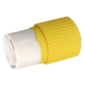 Wallplates and Boxes, Marine Products, 24-32V DC, Connector Body, ForTrolling Motor, Yellow, Corrosion Resistant