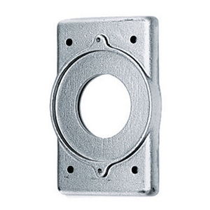 Wallplates and Boxes, Non-Weatherproof Covers, 1-Gang, 1) 1.72" Opening, Standard Size, Cast Aluminum